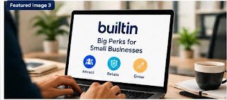 builtin benefits for small businesses on a laptop